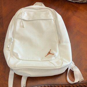 Jordan White Perforated Men's Backpack